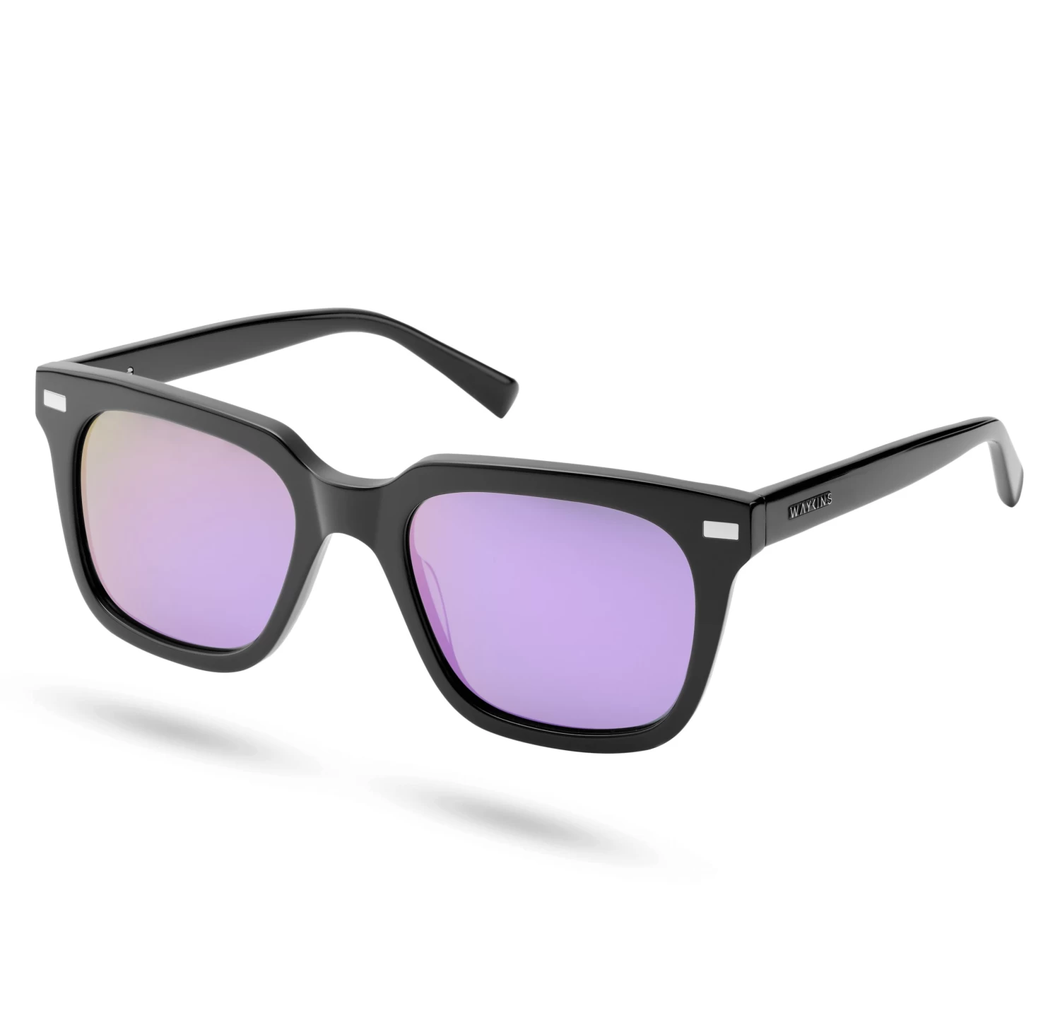 Thea | Black & Purple Polarised Polarised Sunglasses - Image 5