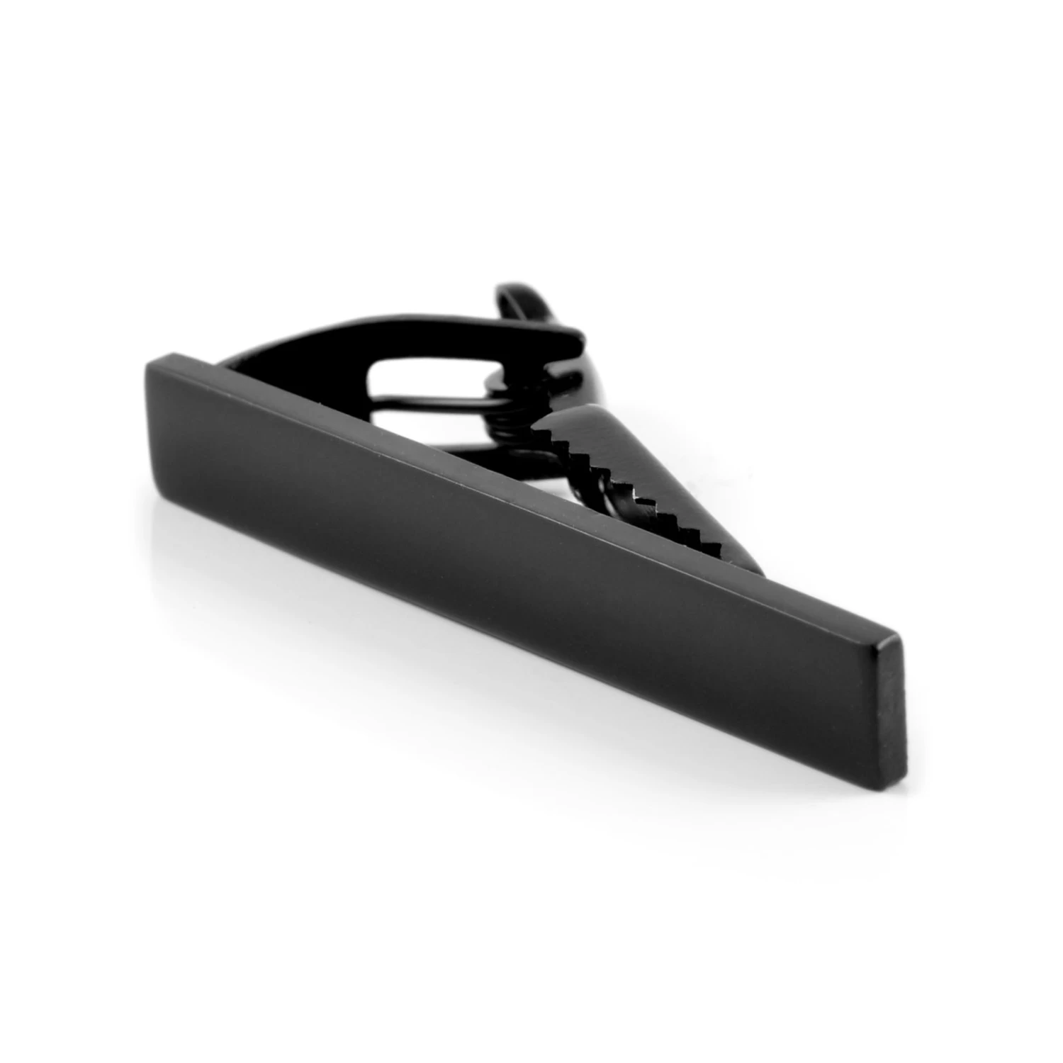 Short Matt Black Tie Clip - Image 2