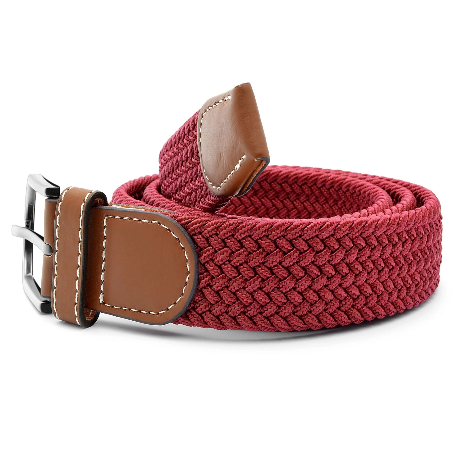 Bordeaux Canvas Elastic Belt - Image 2