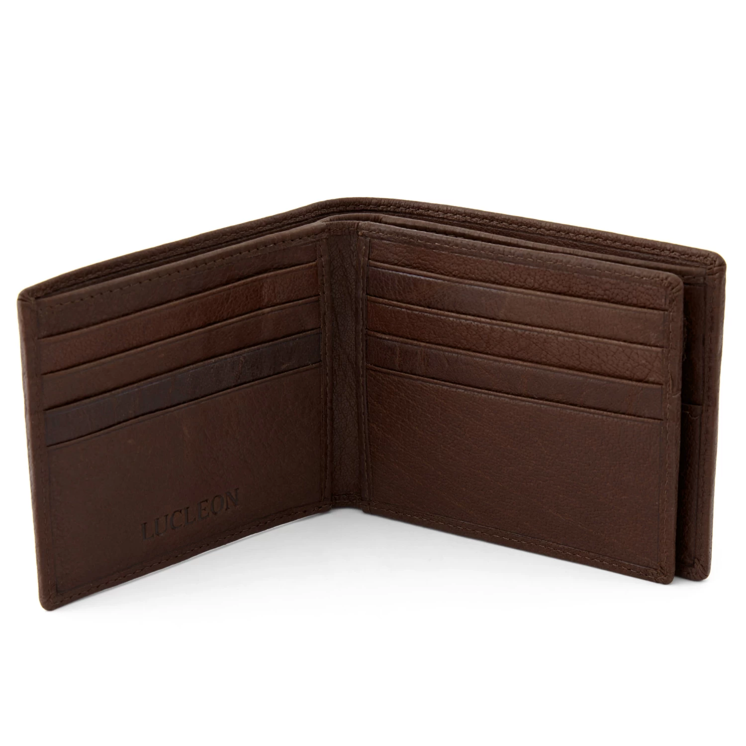 California | Slim Brown Leather Wallet - Image 3
