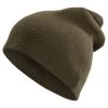 Khaki Green Merino Mix Fine Knitted Beanie