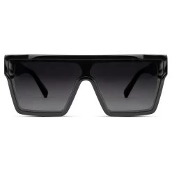Occasus | Black Retro Squared Polarized Sunglasses