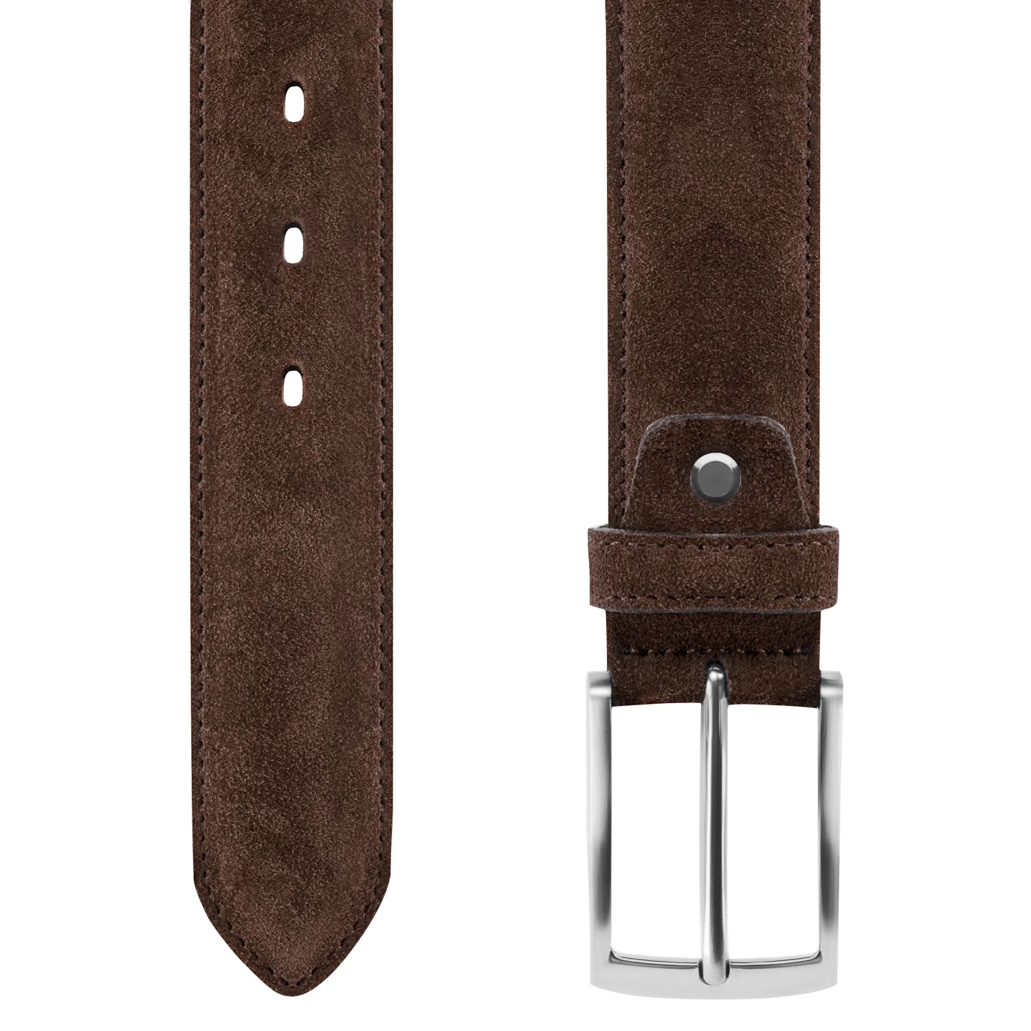 Holden | Brown Suede Leather Belt - Image 2