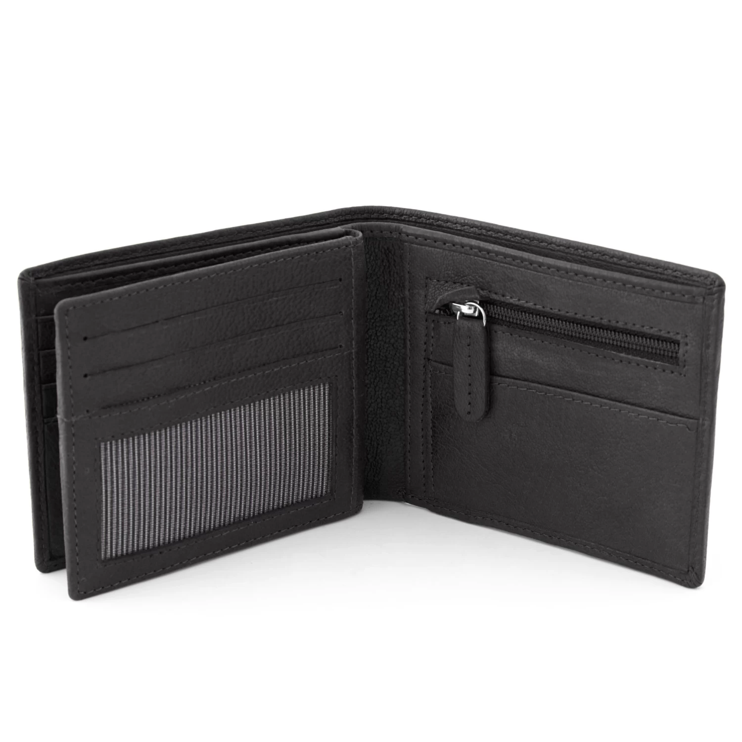 California | Slim Black Leather Wallet - Image 6