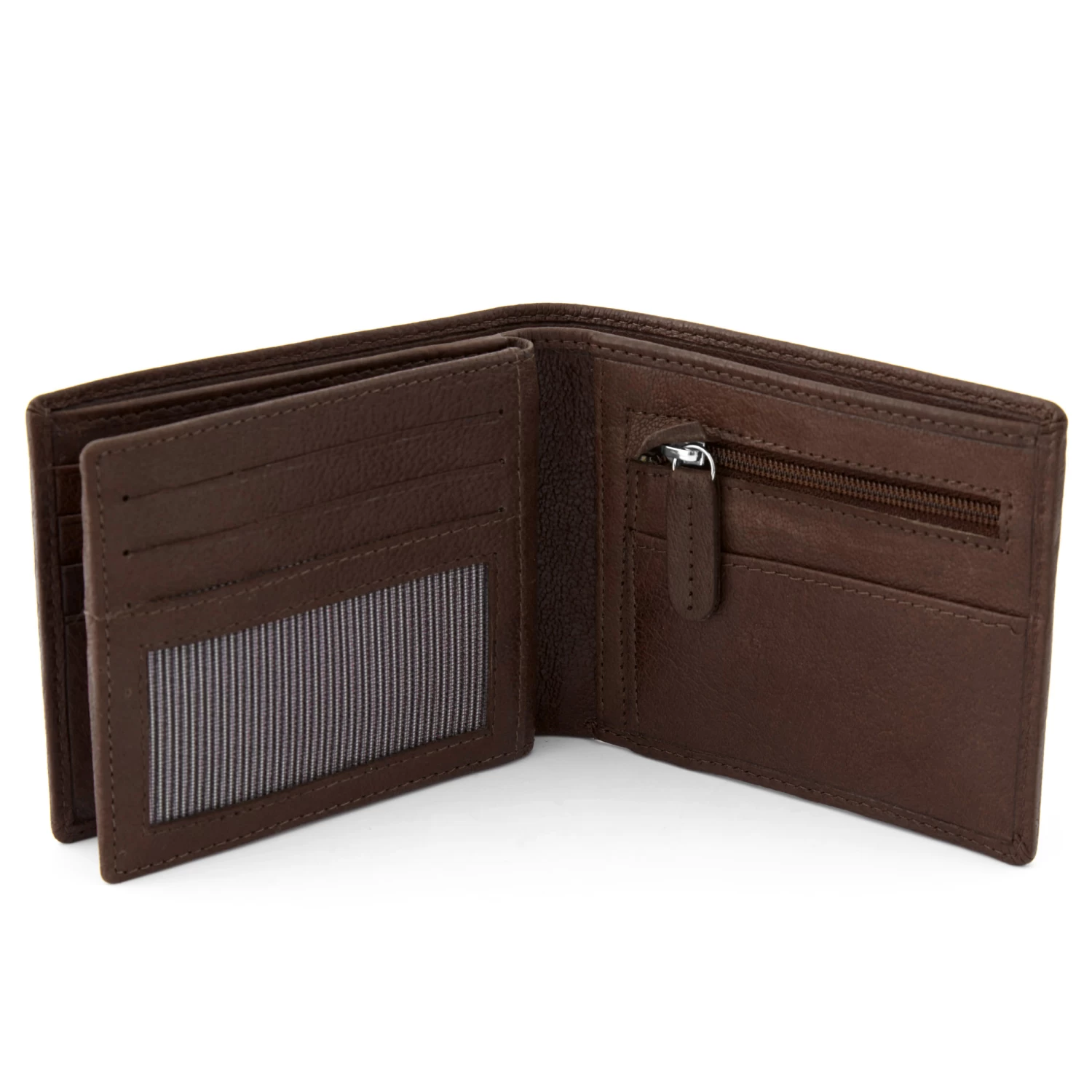 California | Slim Brown Leather Wallet - Image 2