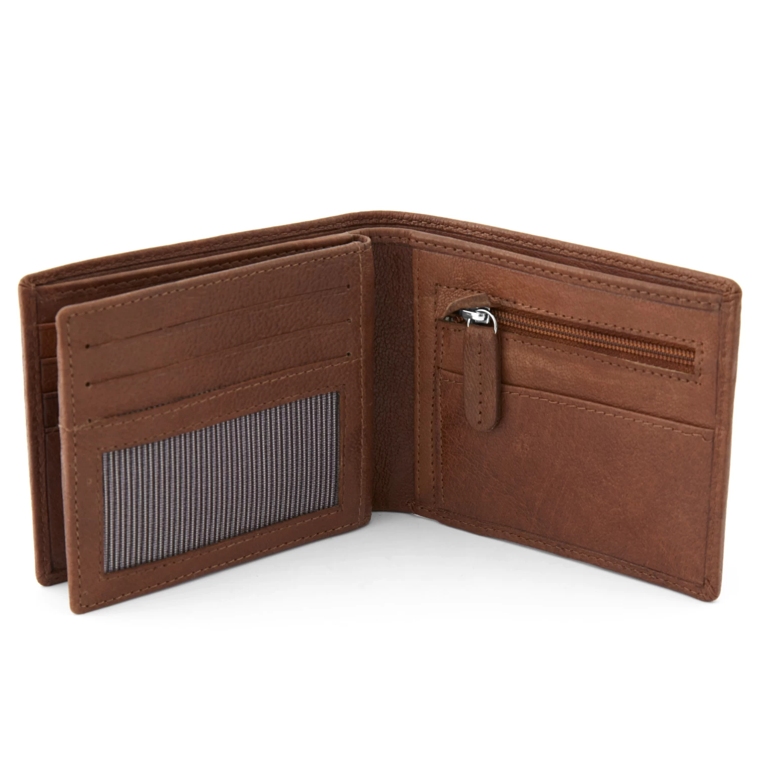 California | Slim Tan Leather Wallet - Image 5