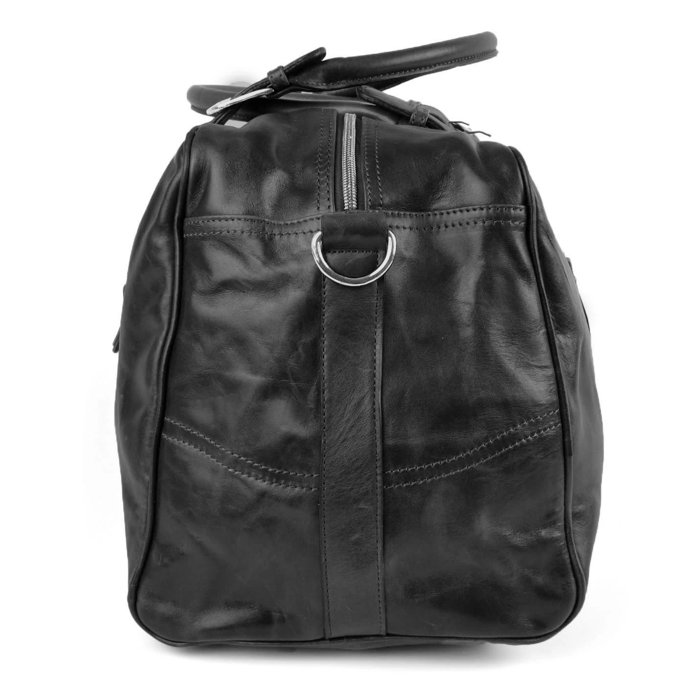 Black Weekend/Sports Leather Bag - Image 7