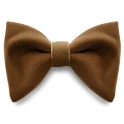 Kleos | Brown Velvet Droopy Pre-Tied Bow Tie