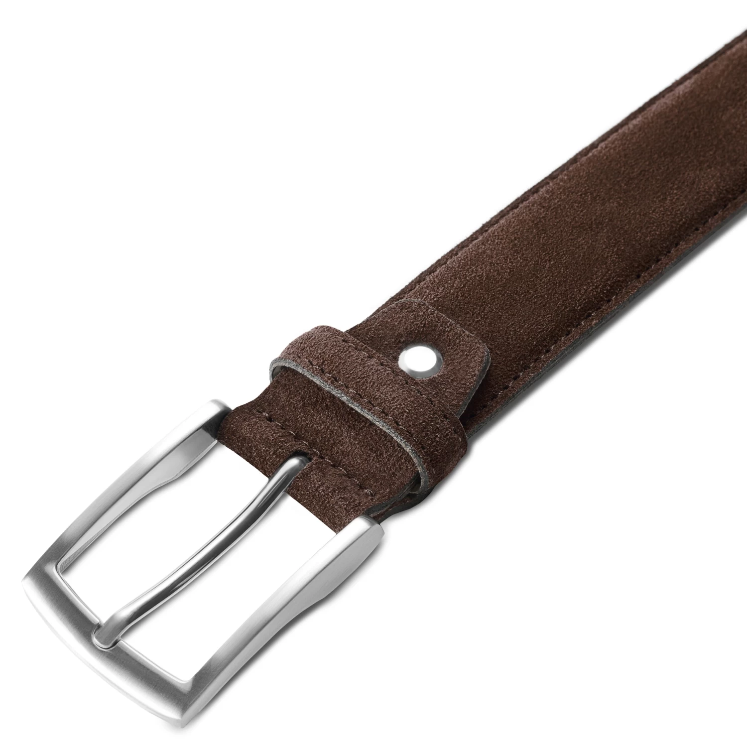 Holden | Brown Suede Leather Belt - Image 3