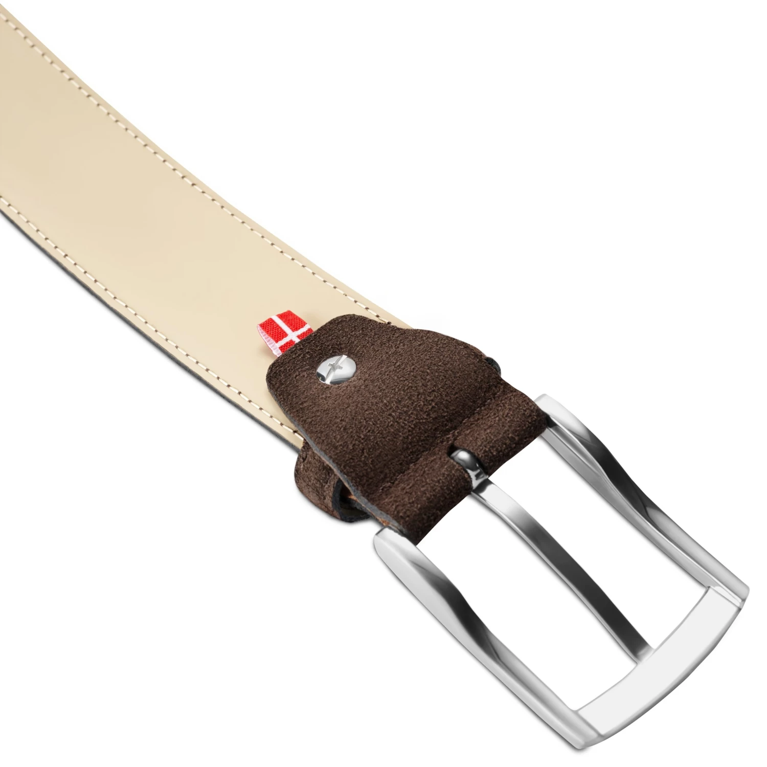 Holden | Brown Suede Leather Belt - Image 4