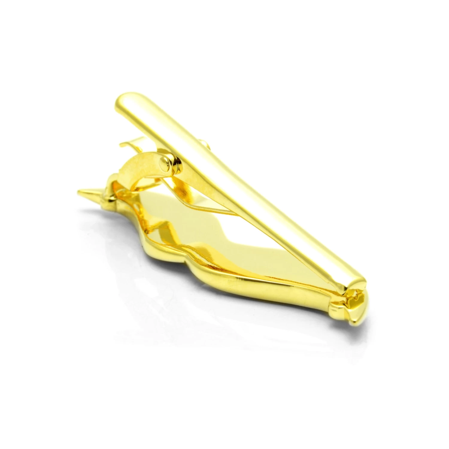 Gold-Tone Moustache Tie Clip - Image 5