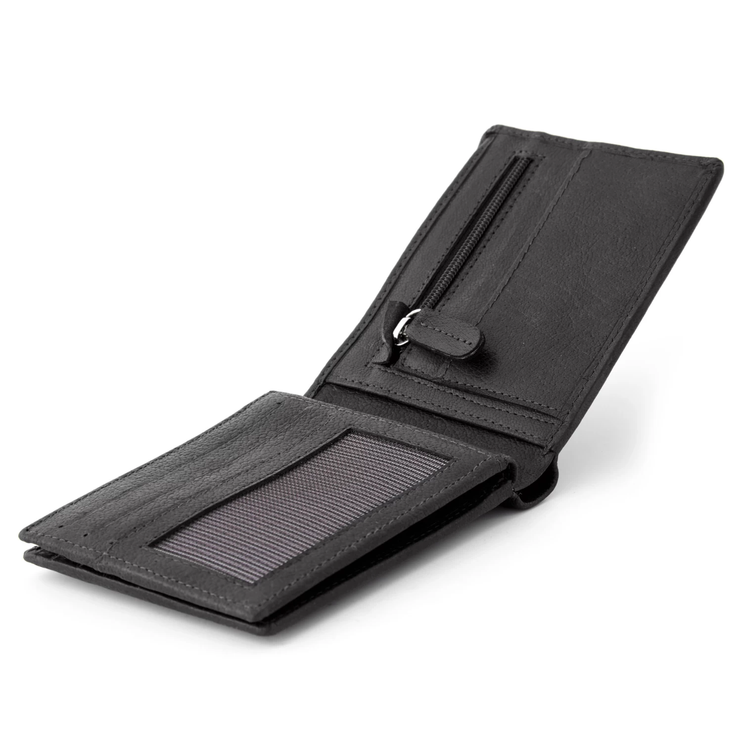 California | Slim Black Leather Wallet - Image 9