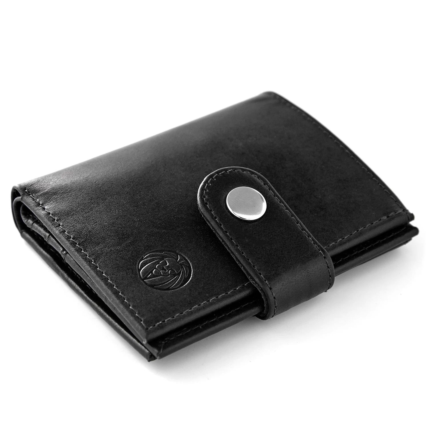 Black Leather Wallet With RFID Blocker - Image 4