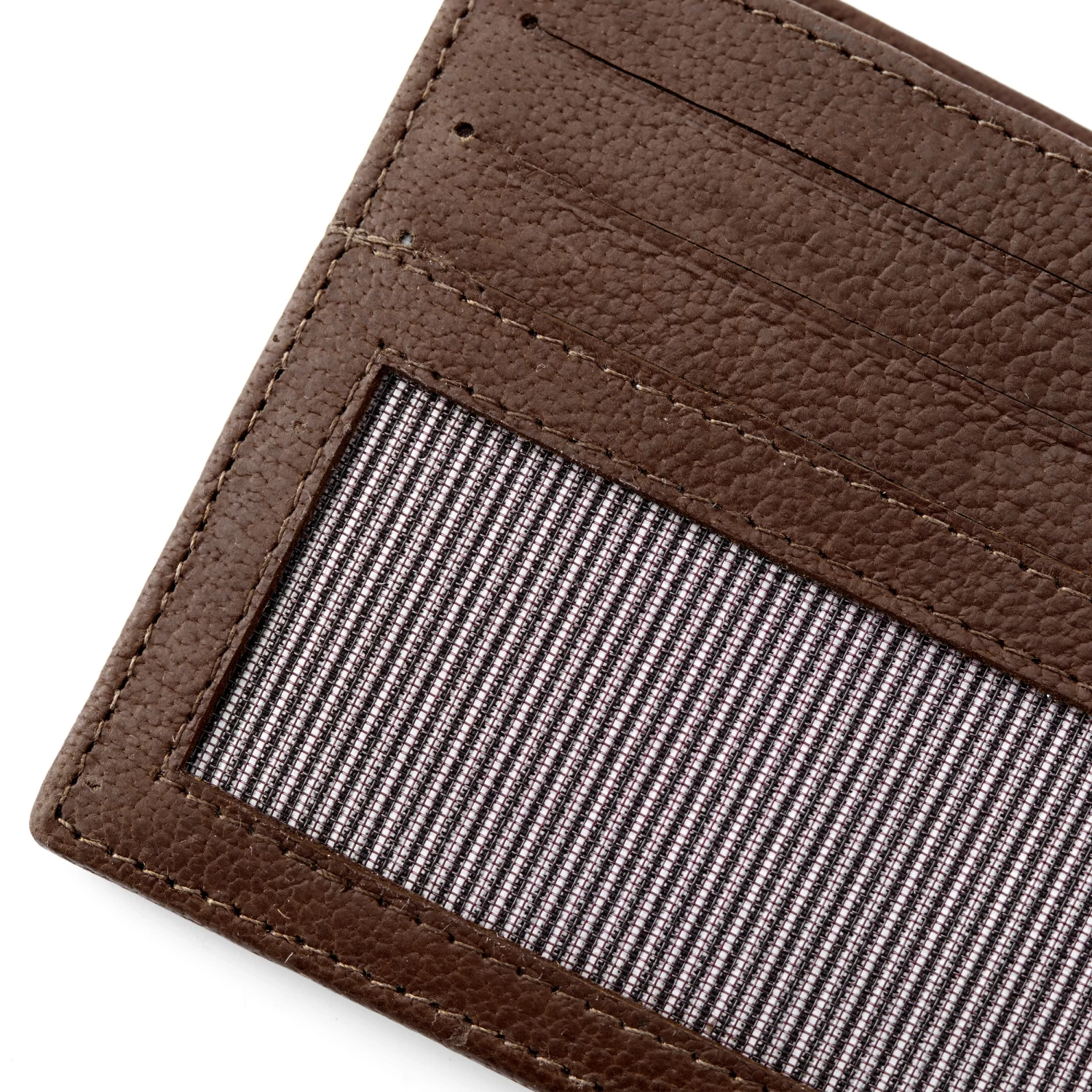 California | Slim Brown Leather Wallet - Image 8
