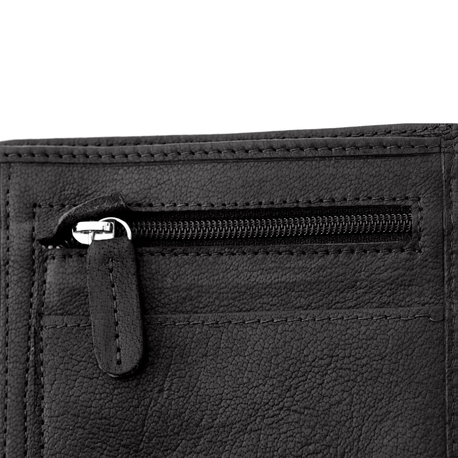 California | Slim Black Leather Wallet - Image 12