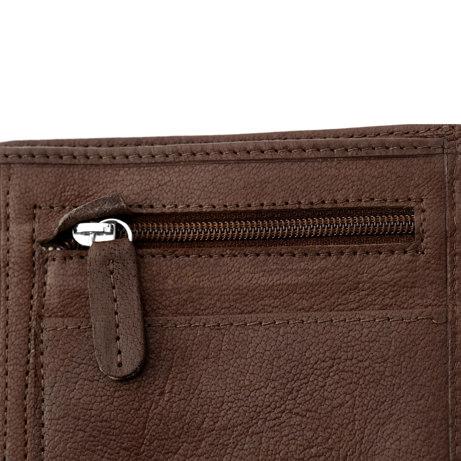 California | Slim Brown Leather Wallet - Image 9