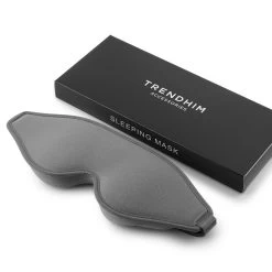 Grey Ergonomic Cotton Sleeping Mask