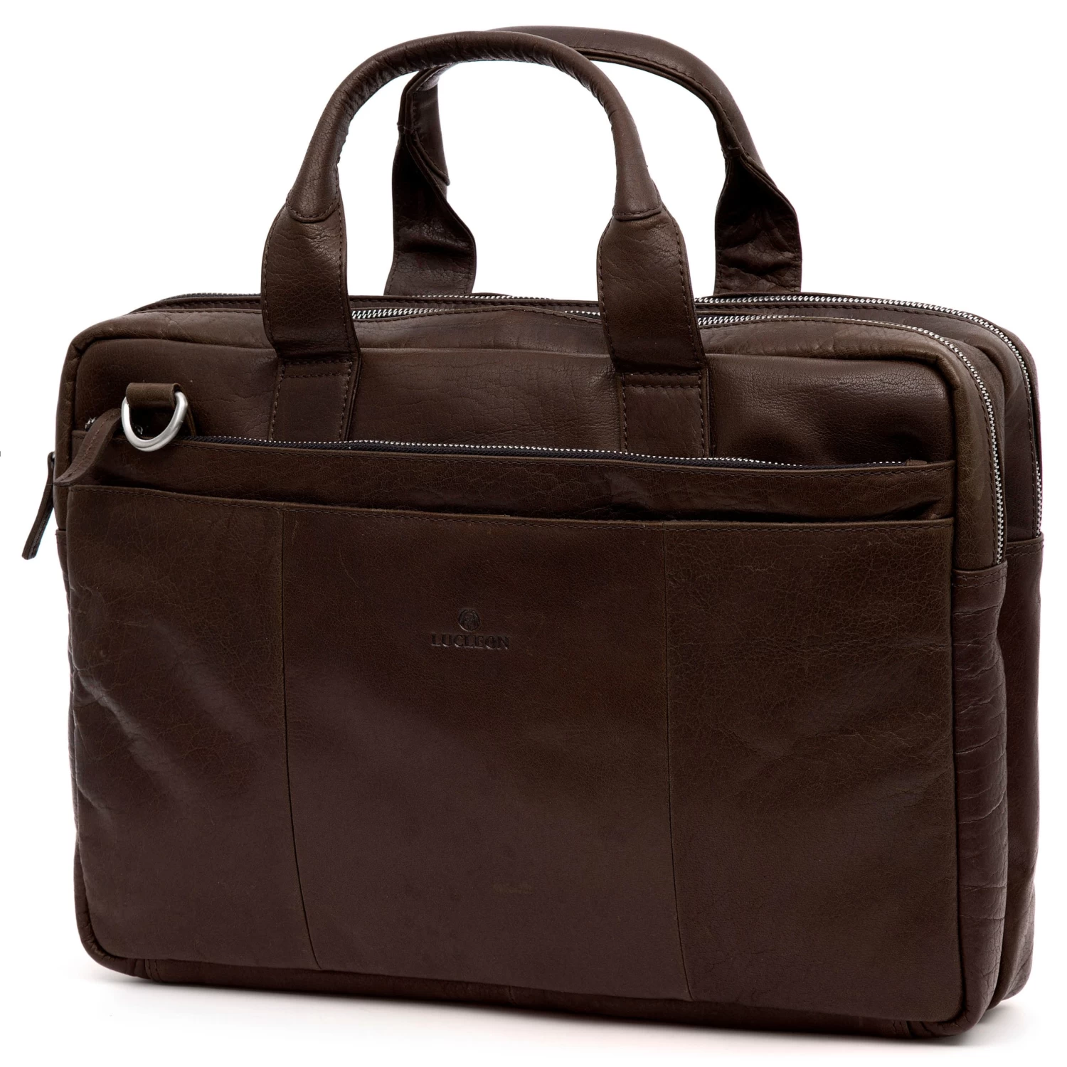 Montreal Brown Leather Laptop Bag
