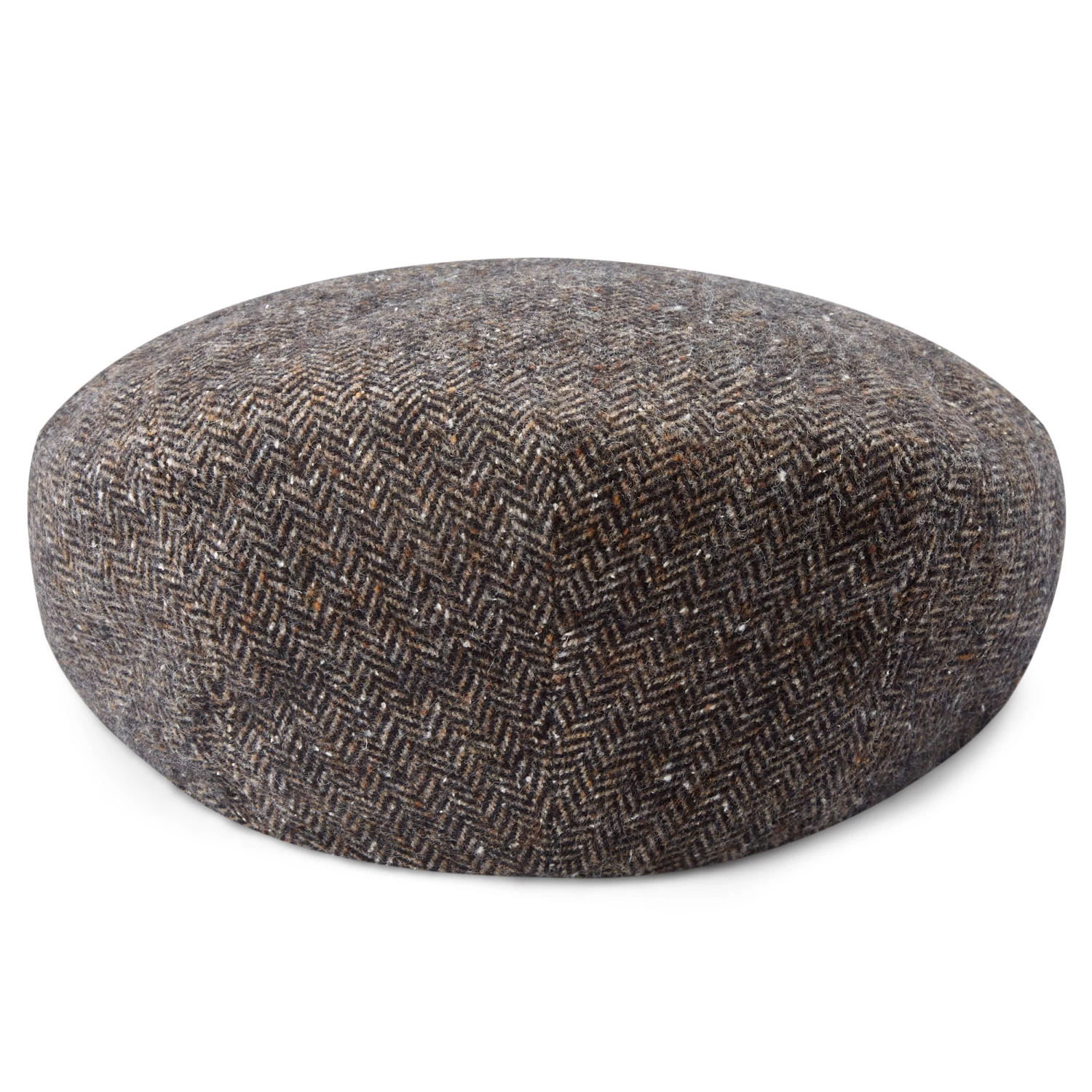Fido | Chocolate Brown, Black & White Patterned Flat Cap - Image 4