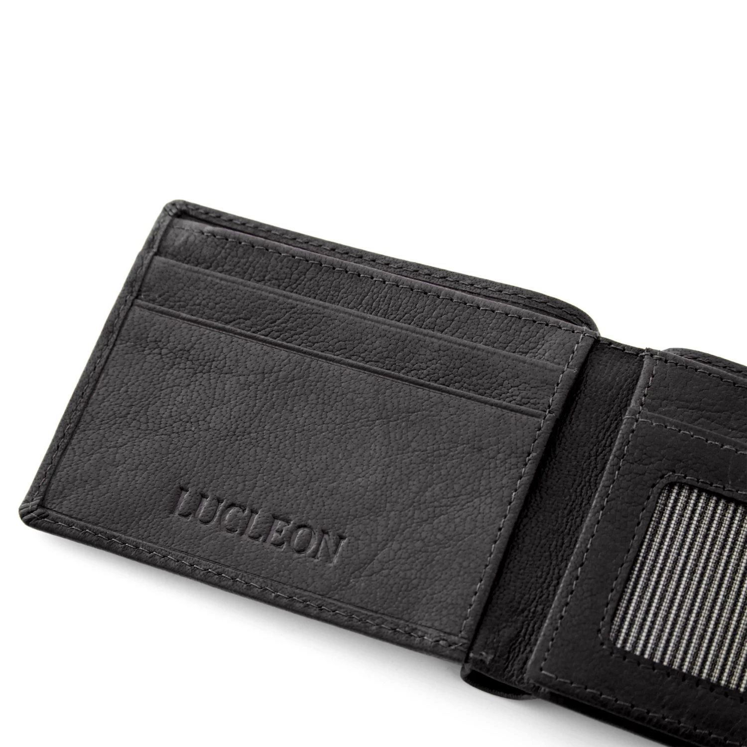 California | Small Black Leather Wallet - Image 8