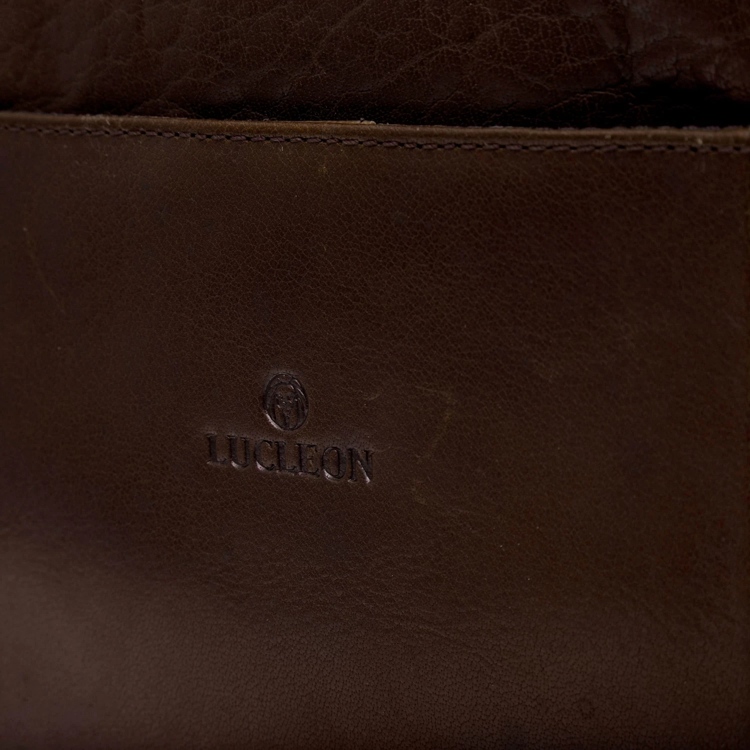 Montreal Brown Leather Laptop Bag - Image 12