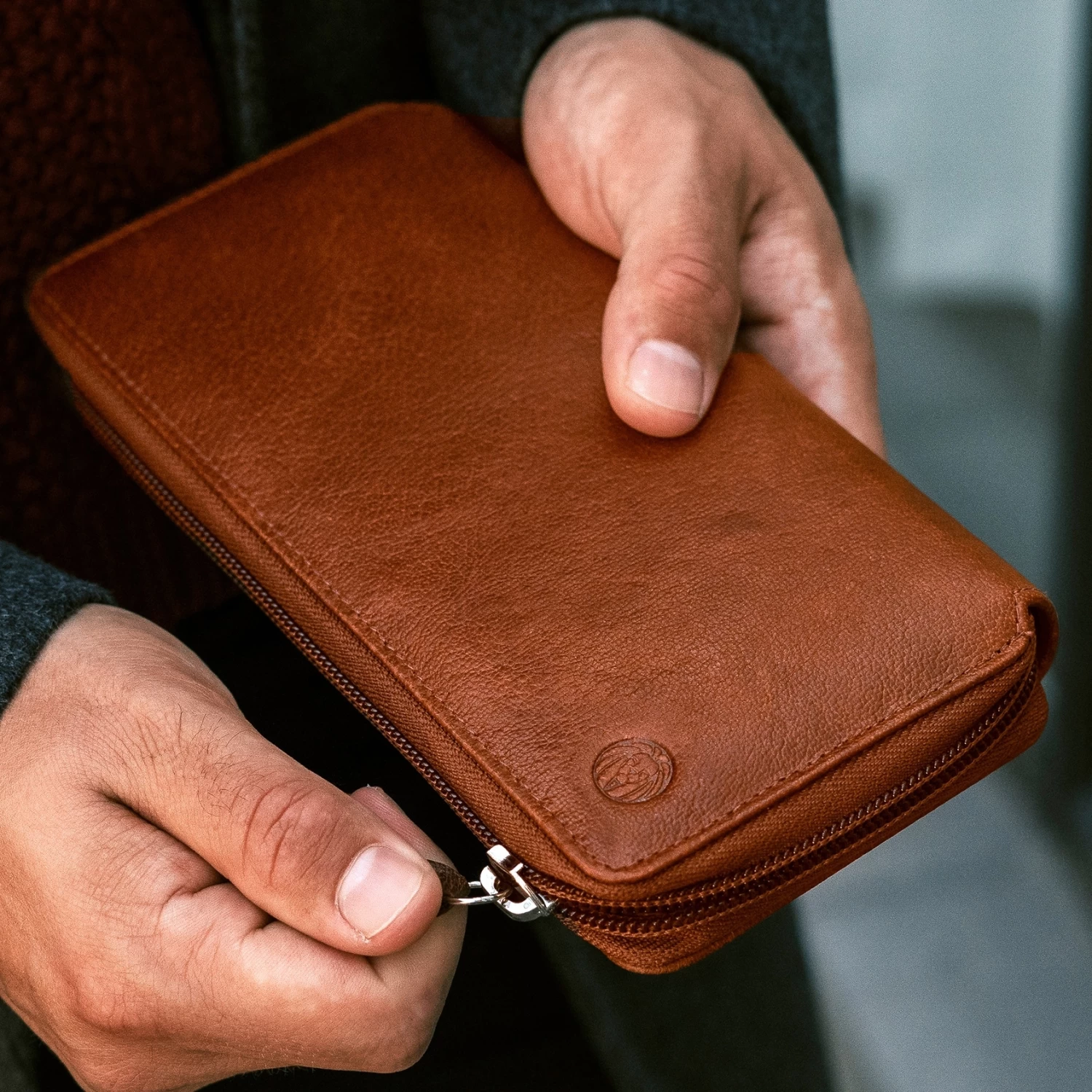 California | Tan Accordion Leather Wallet - Image 14