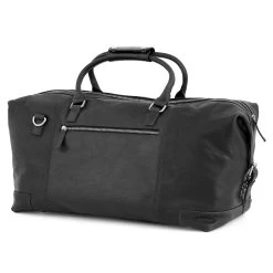 California | Black Leather Weekend Bag