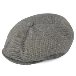 Tirol | Metallic Gray Houndstooth Newsboy Cap