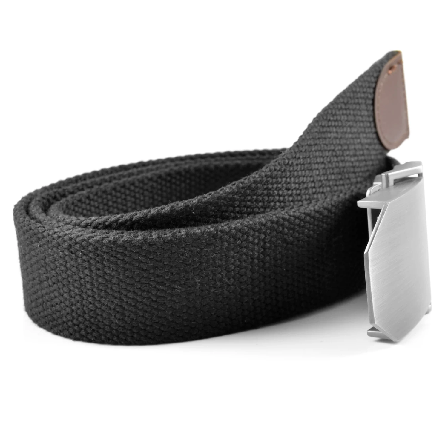 Casual Black Canvas Belt - Image 2