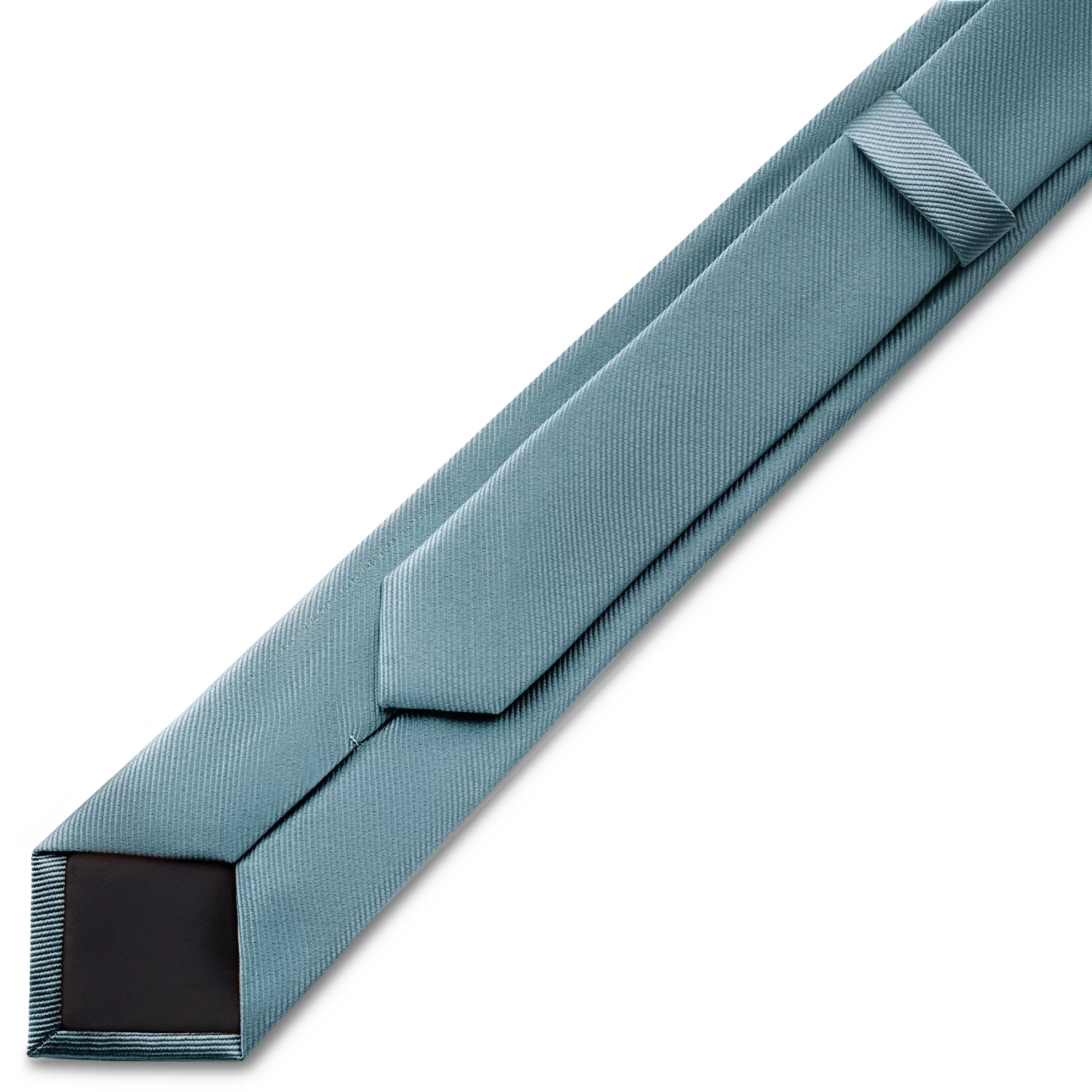 6 Cm Smoke Grey Grosgrain Skinny Tie - Image 4