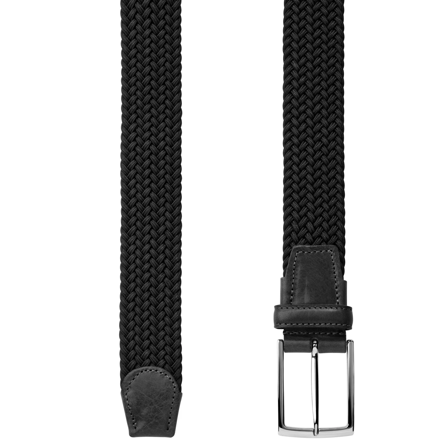 Vincio | Black Elastic Belt - Image 2