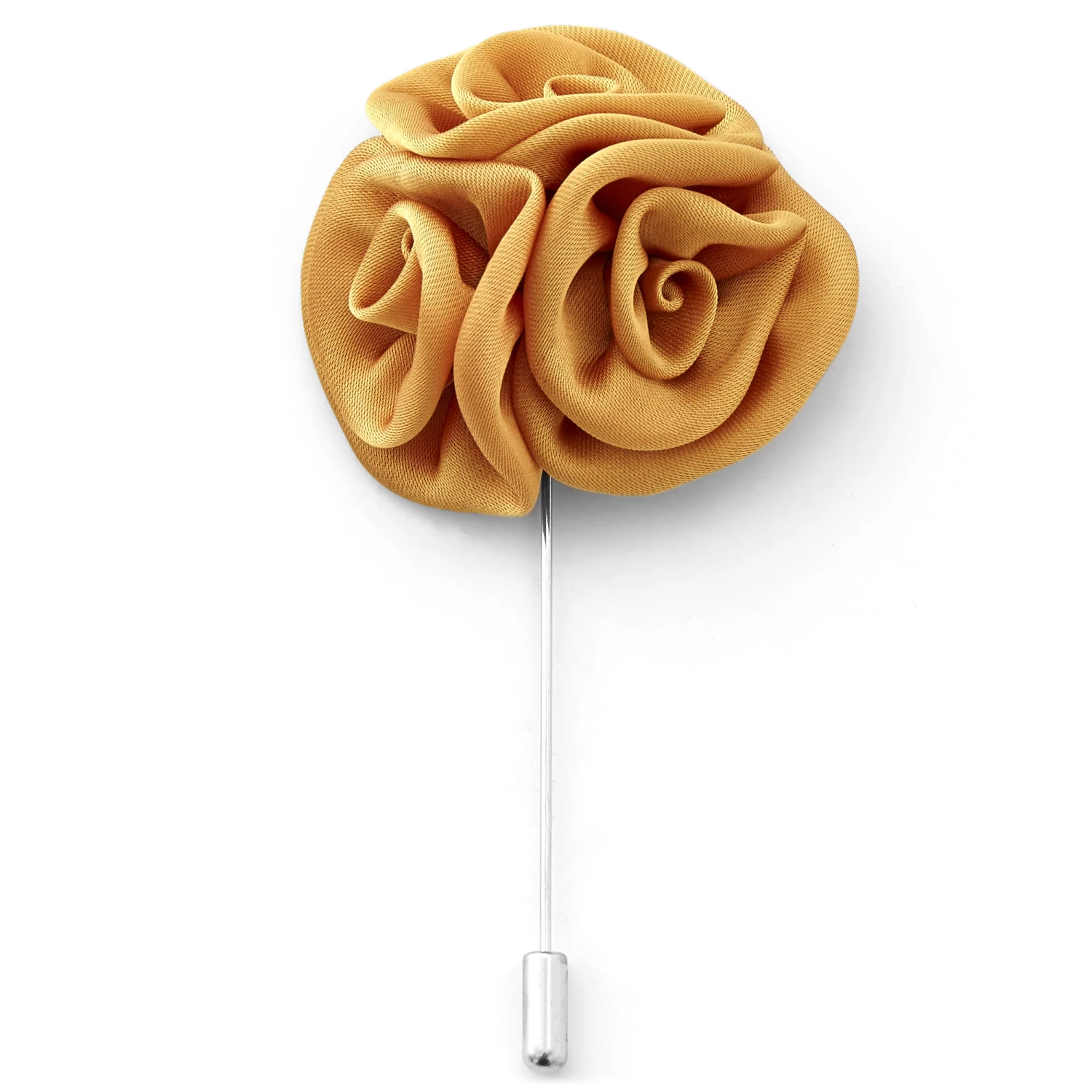 Caramel Brown Rose Lapel Pin