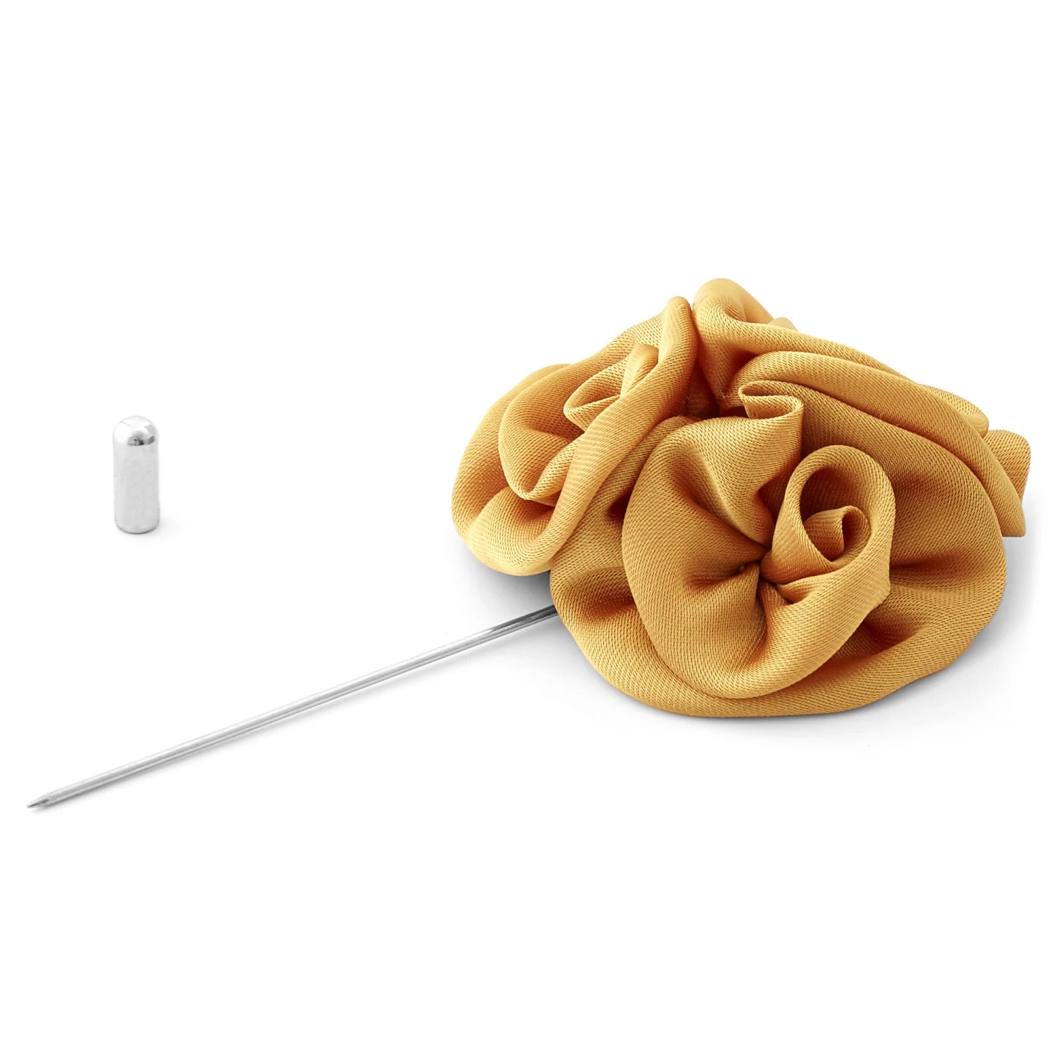 Caramel Brown Rose Lapel Pin - Image 2