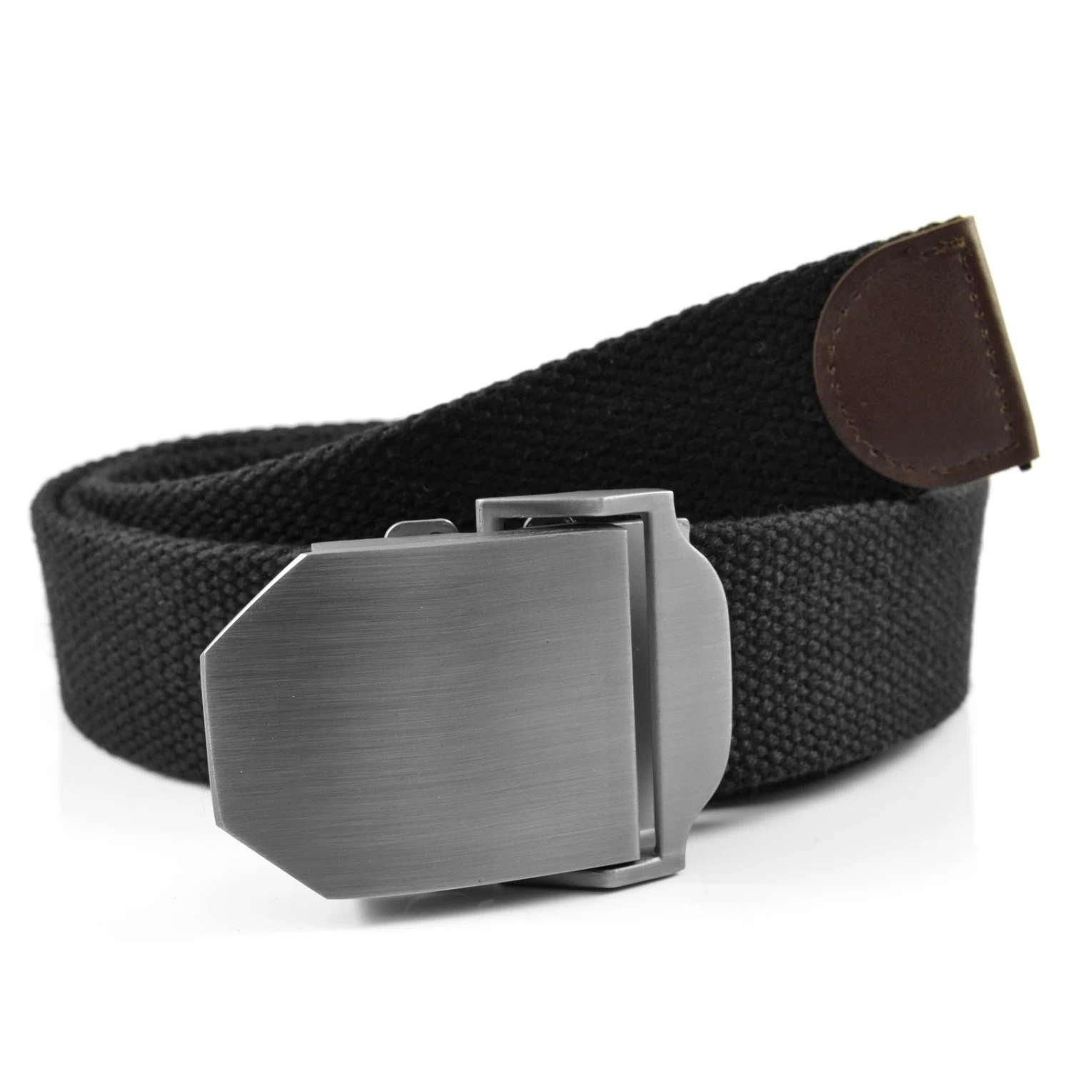 Casual Black Canvas Belt