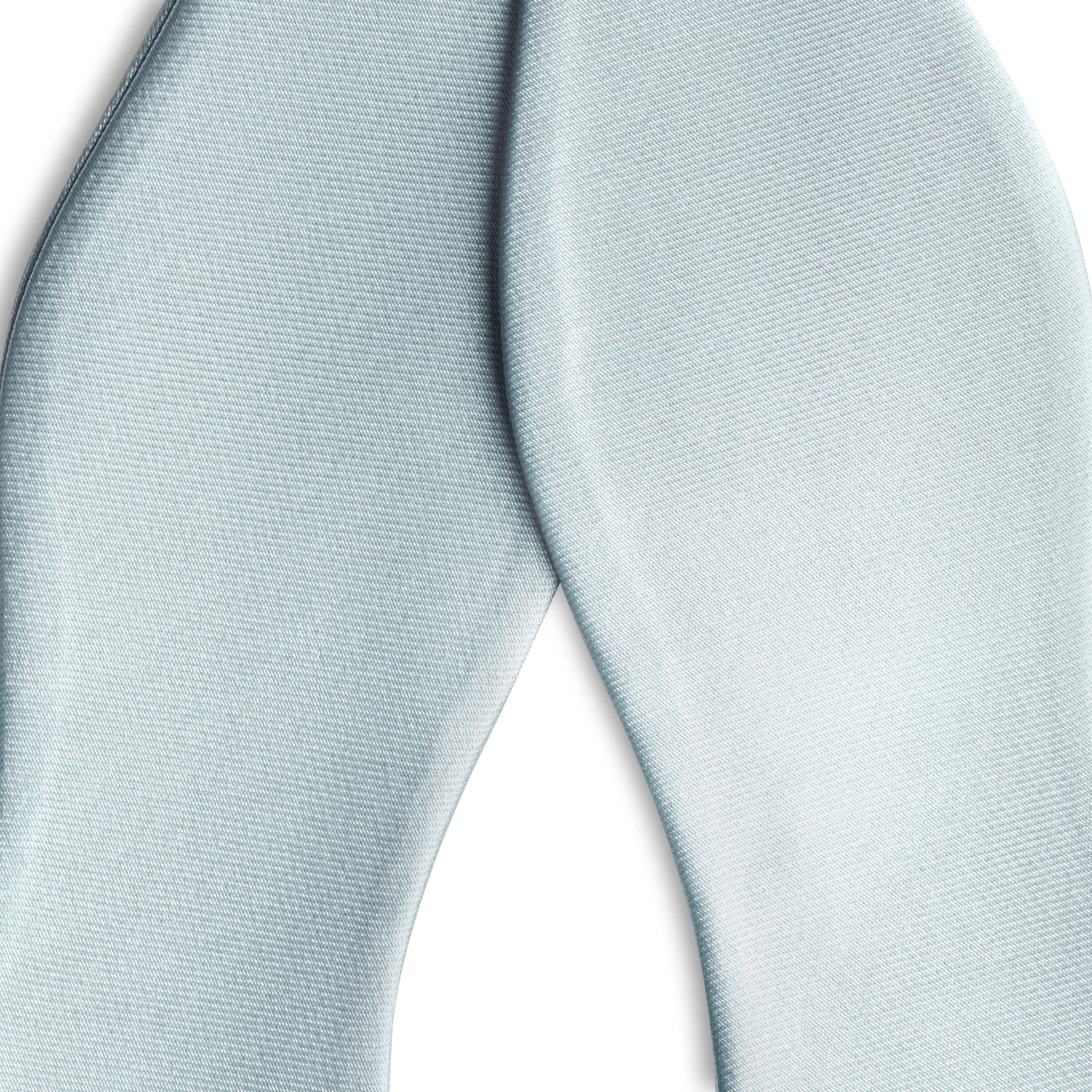 Arctic Blue Self-Tie Satin Bow Tie - Image 2