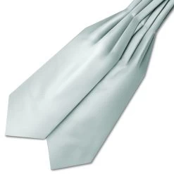Arctic Blue Satin Cravat