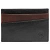Montreal | Mini Black & Tan RFID Leather Card Holder
