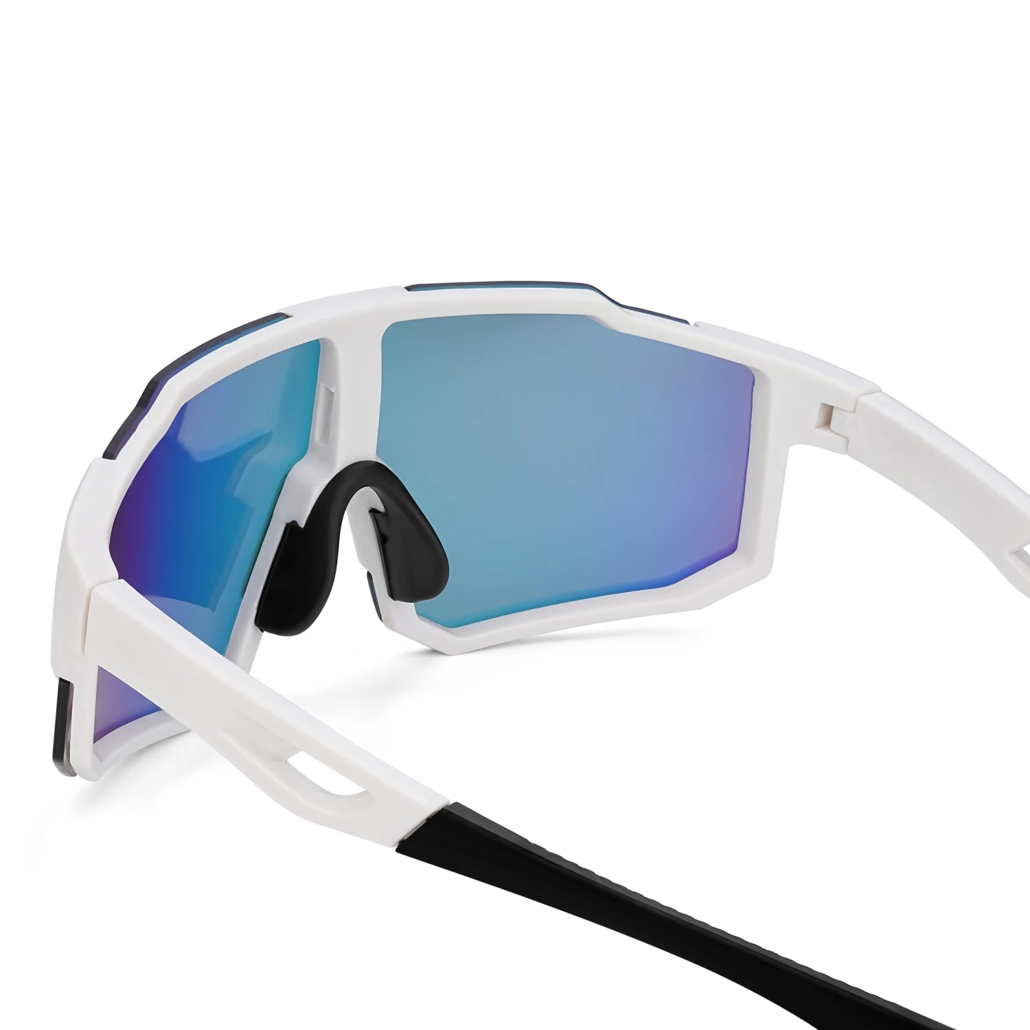 Red & White Wraparound Sports Sunglasses - Image 3