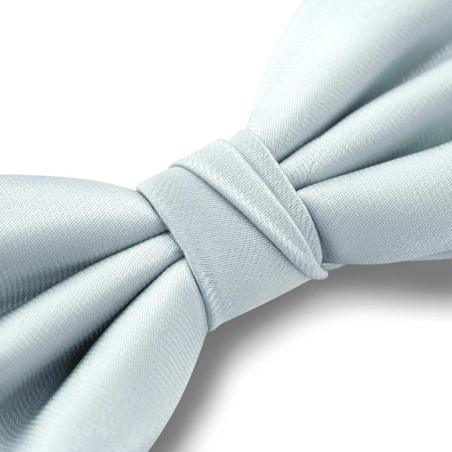 Arctic Blue Pre-Tied Satin Bow Tie - Image 3