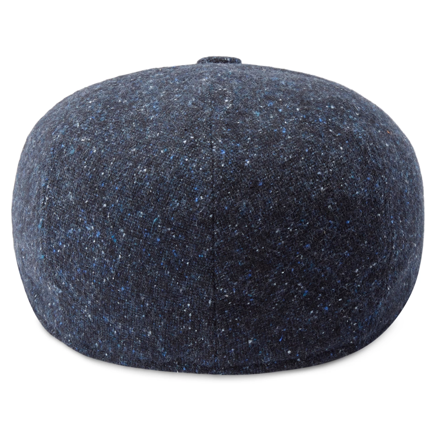 Fido | Deep Blue Patterned Newsboy Cap With Button - Image 4