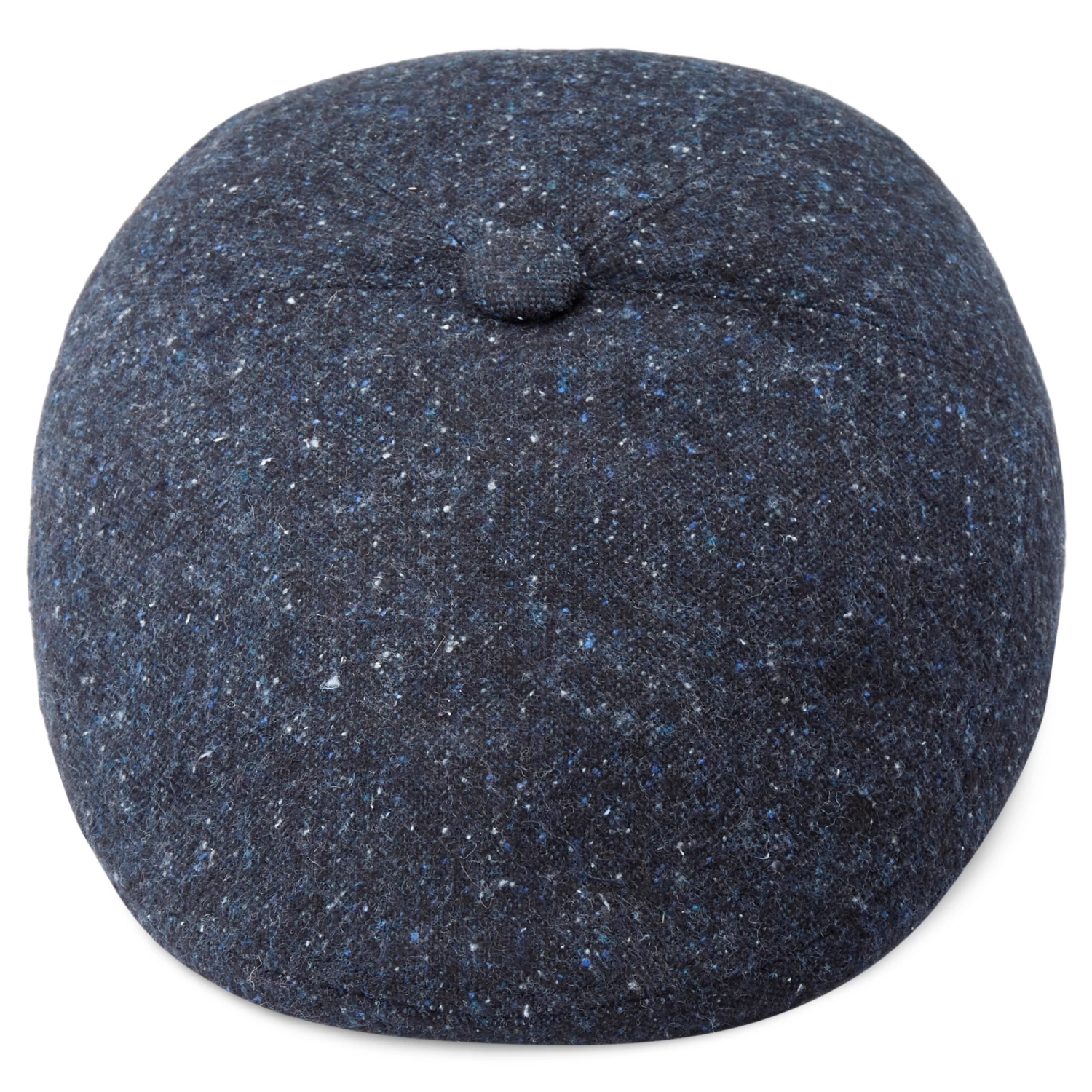 Fido | Deep Blue Patterned Newsboy Cap With Button - Image 2