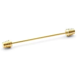 Gold-Tone Dumbbells Collar Bar