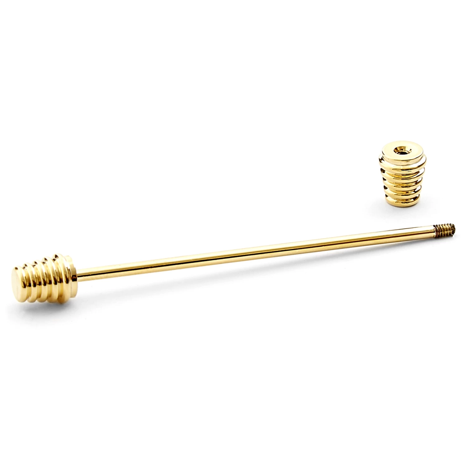 Gold-Tone Dumbbells Collar Bar - Image 2