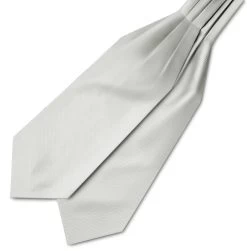 Light Grey Grosgrain Cravat