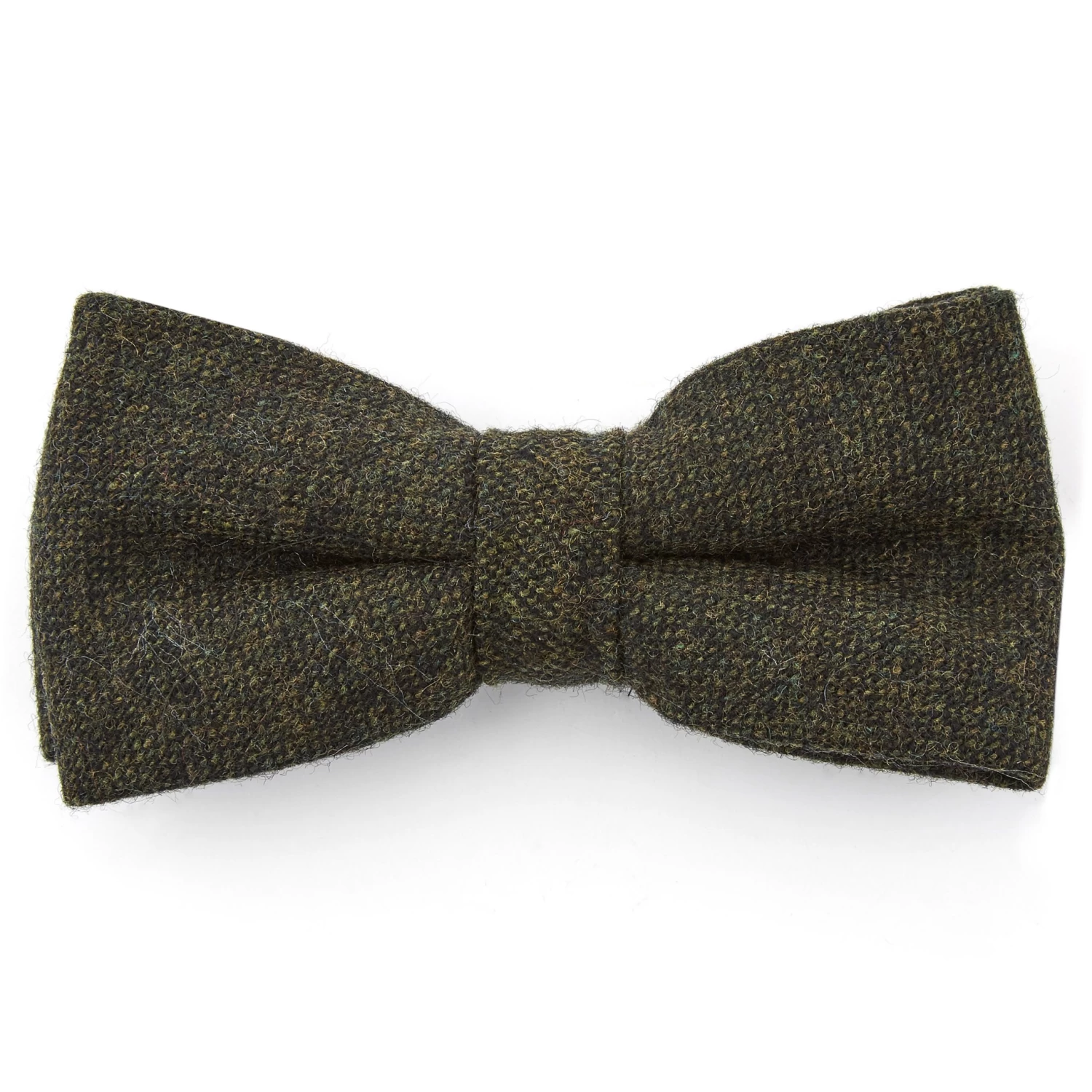 Dark Green Wool Pre-Tied Bow Tie