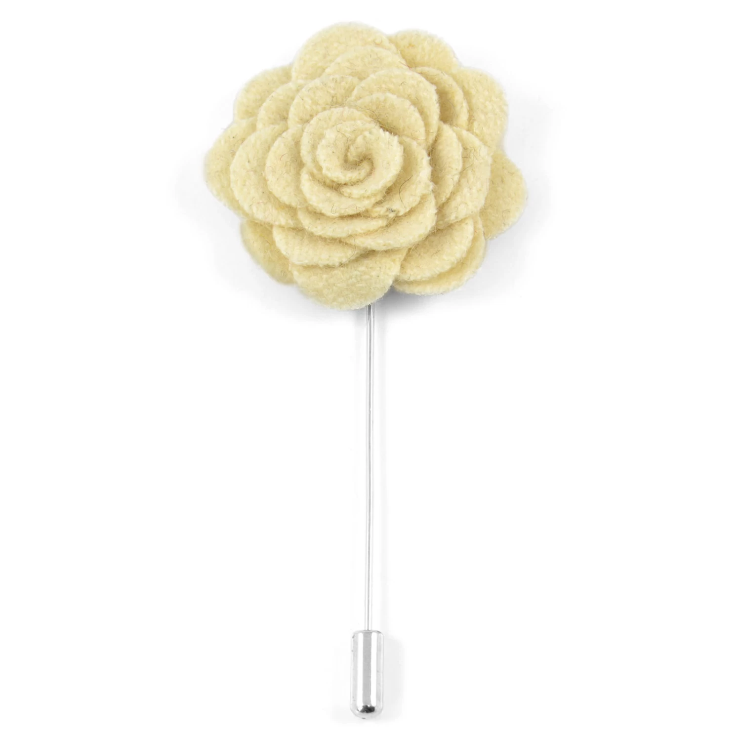 Ivory Rose Lapel Pin