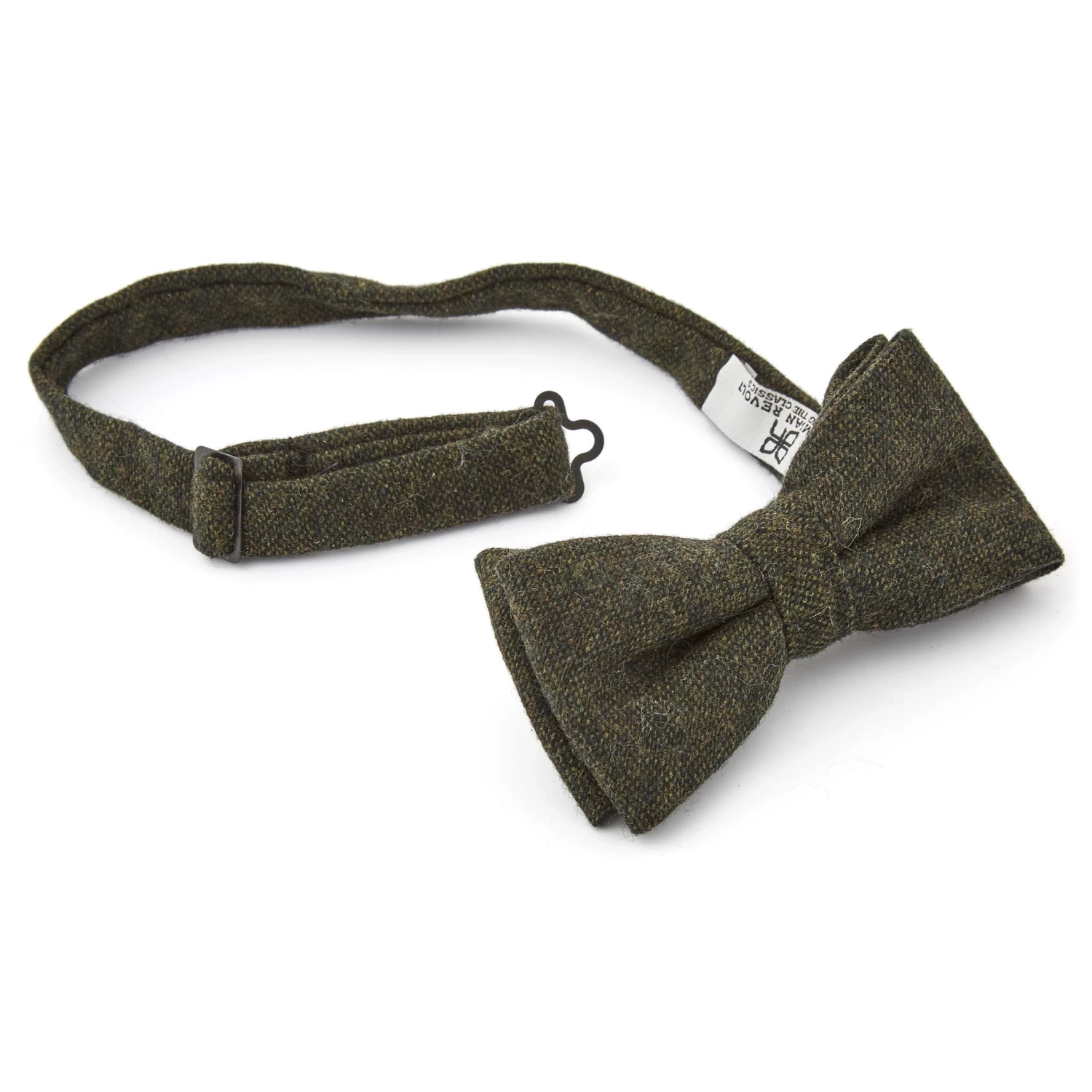 Dark Green Wool Pre-Tied Bow Tie - Image 2