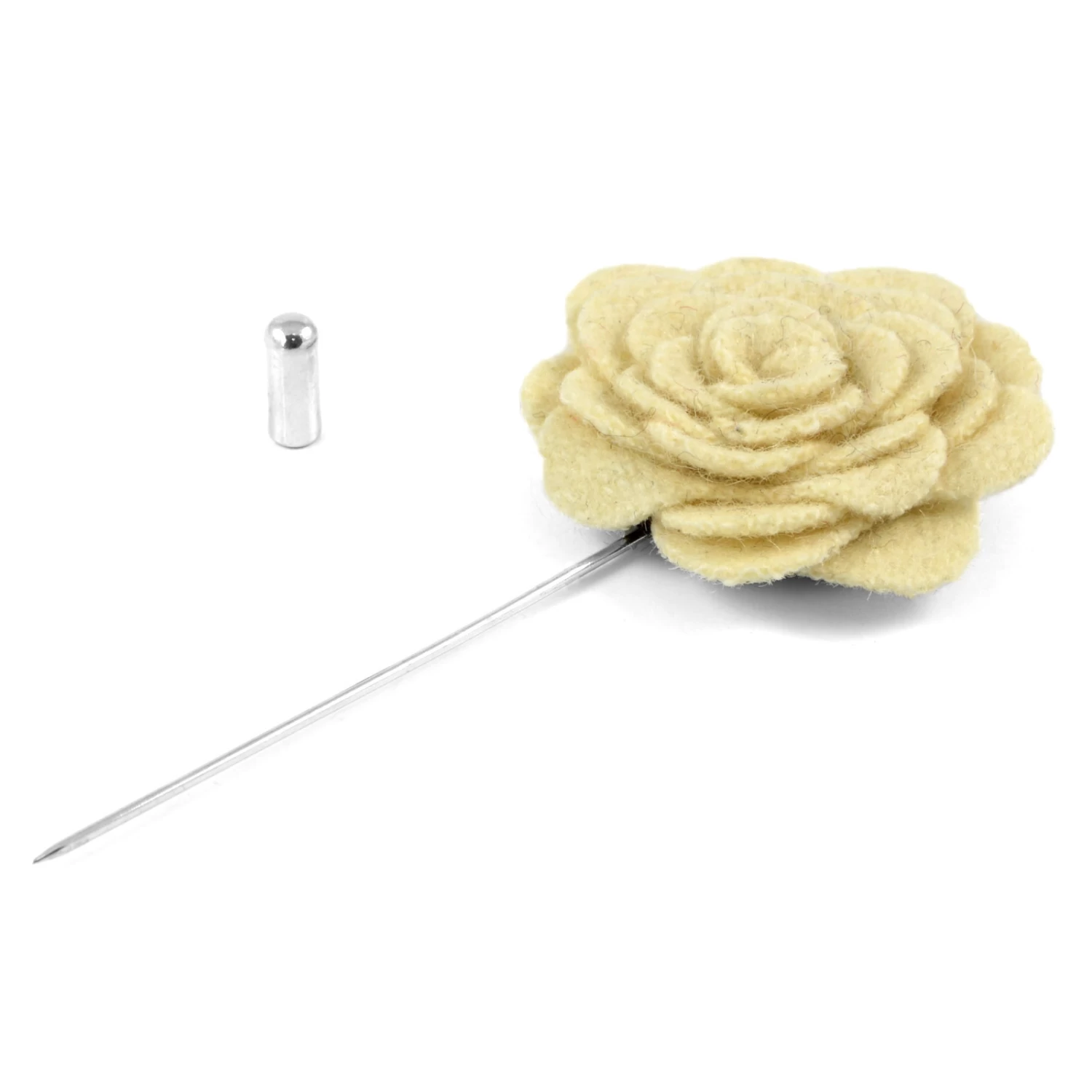 Ivory Rose Lapel Pin - Image 2