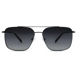 Occasus | Blue Square Polarized Aviator Sunglasses