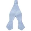 Baby Blue Self-Tie Cotton Bow Tie
